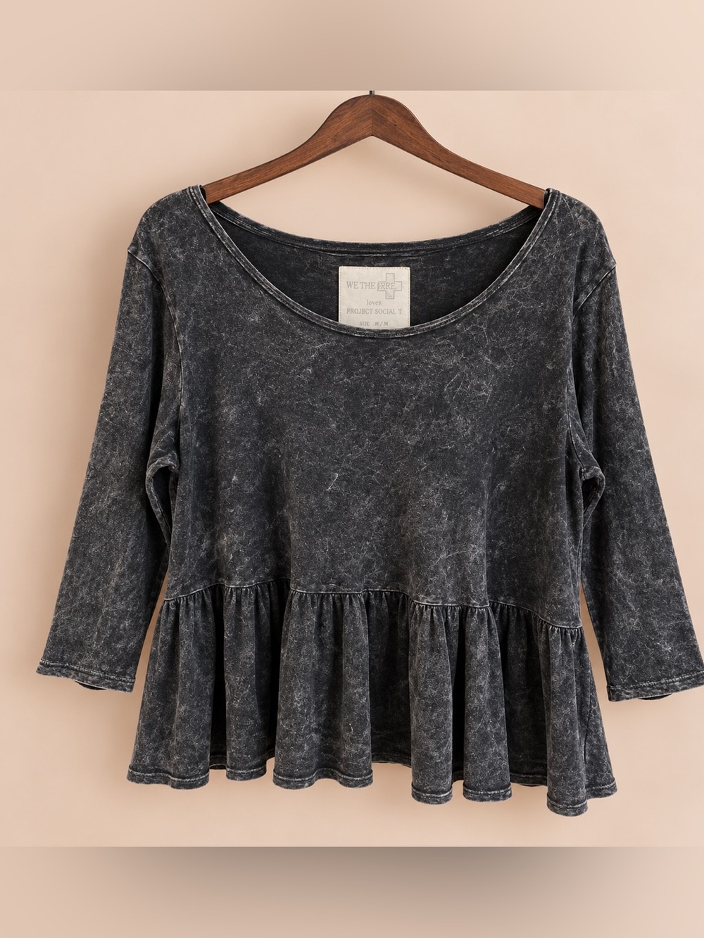 Free People We The Free x Project Social T Perfect Storm Peplum Top